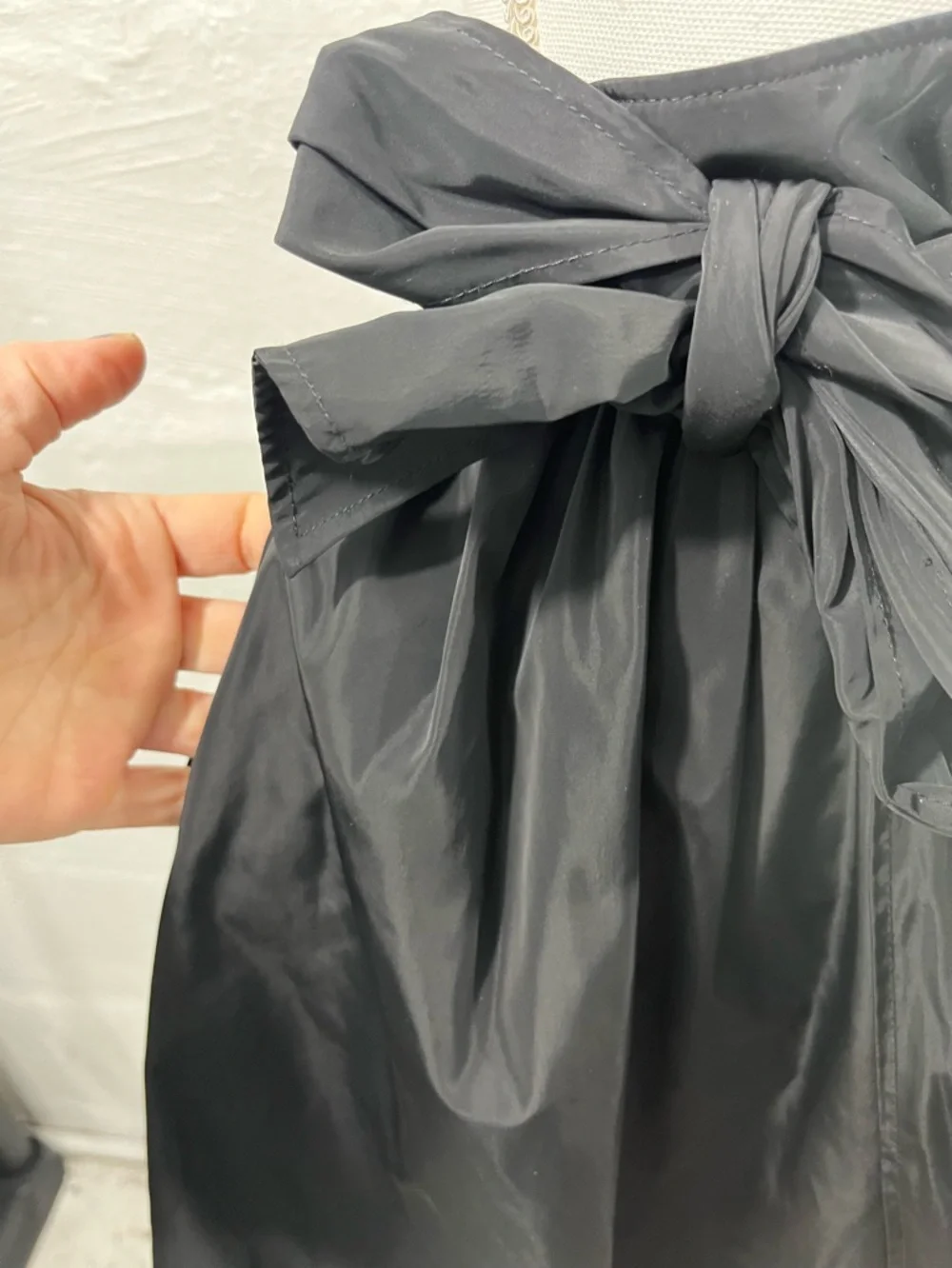 EXPRESS TAFFETA BOW A LINE SKIRT